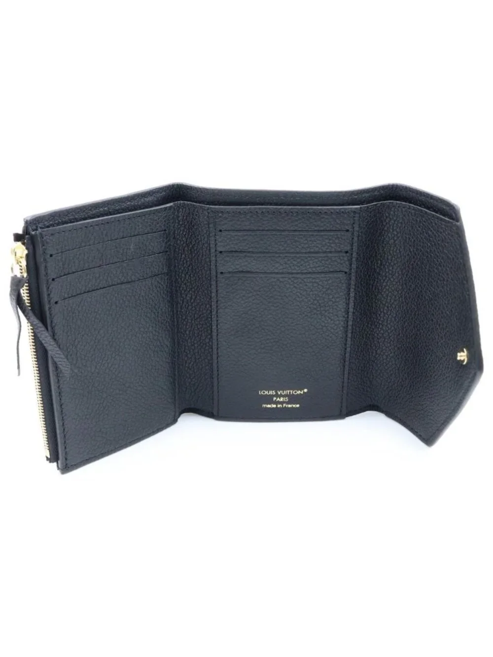Louis Vuitton Portefeuille Victorine Compact Wallet Trifold Monogram Empreinte